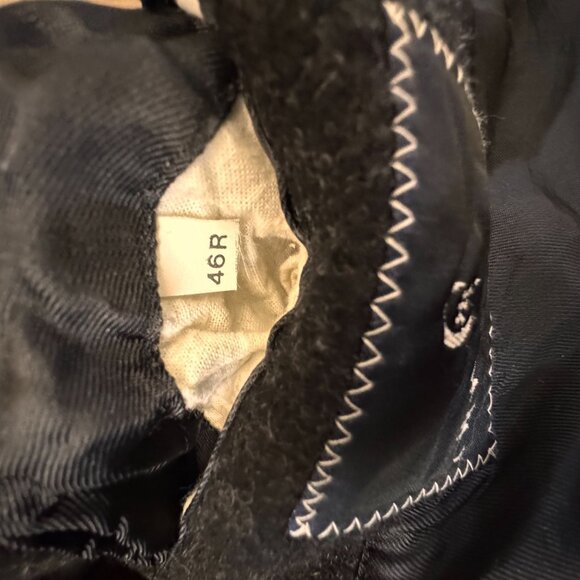 Nino Cerruti Men Wool Cashmere Blend Overcoat 46R Black SOFT Single Breasted VTG - Picture 4 of 7